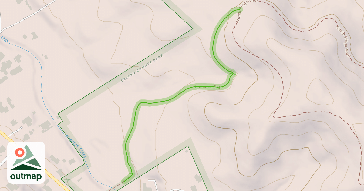 Map of Almaden Trail