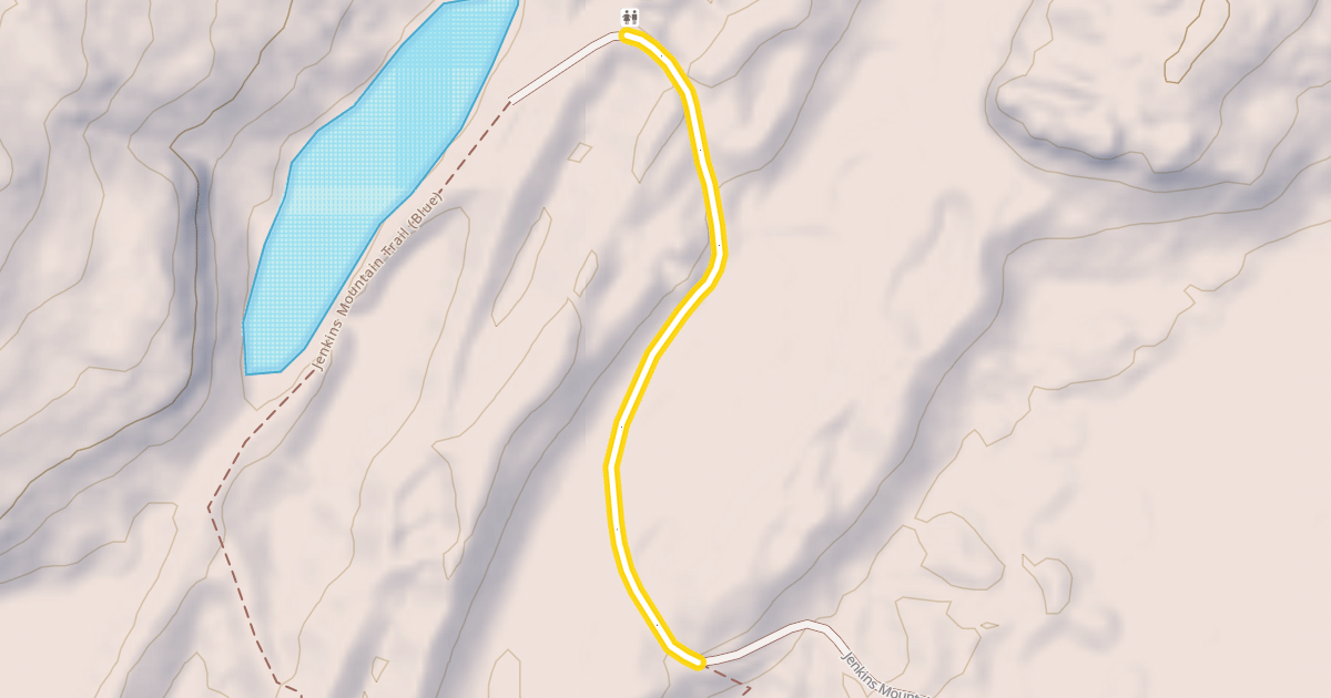 Map preview of Jenkins Mountain Trail (Blue)