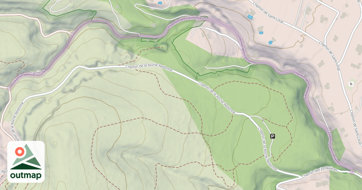 Map of Chemin des Carrières
