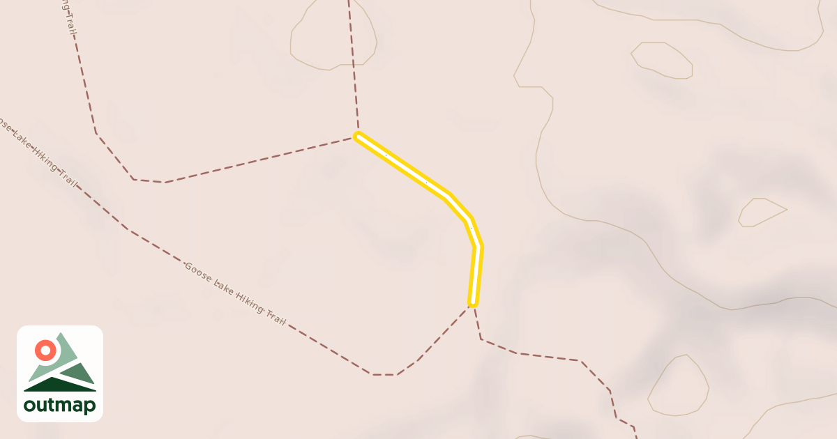Map of Goose Lake Hiking Trail Spur K