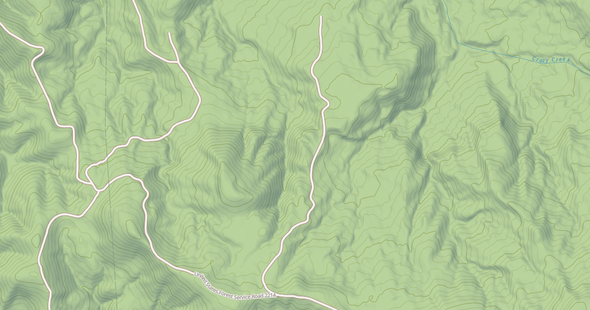 Map preview of USFS National Forest System Roads {E65DA294-BB9A-48EC-8624-EDEED5D74AD8}