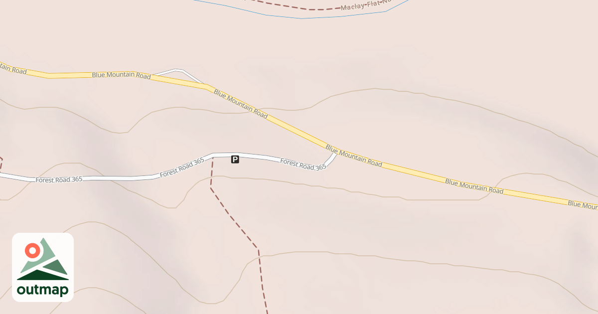 Map of BLUE MOUNTAIN
