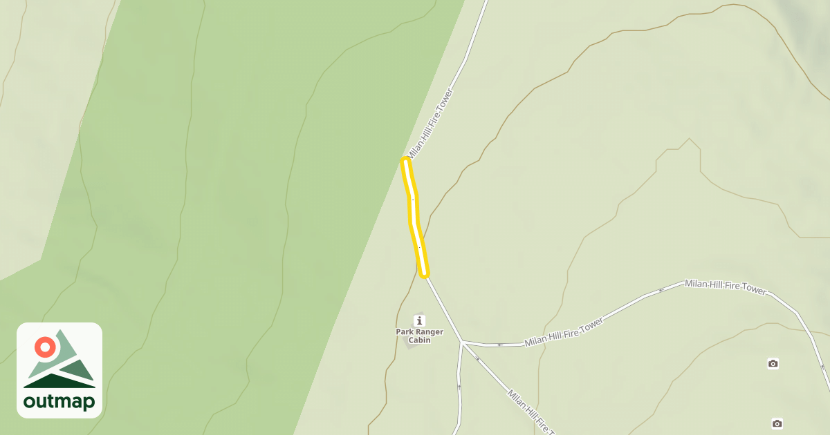 Map of Milan Hill Fire Tower