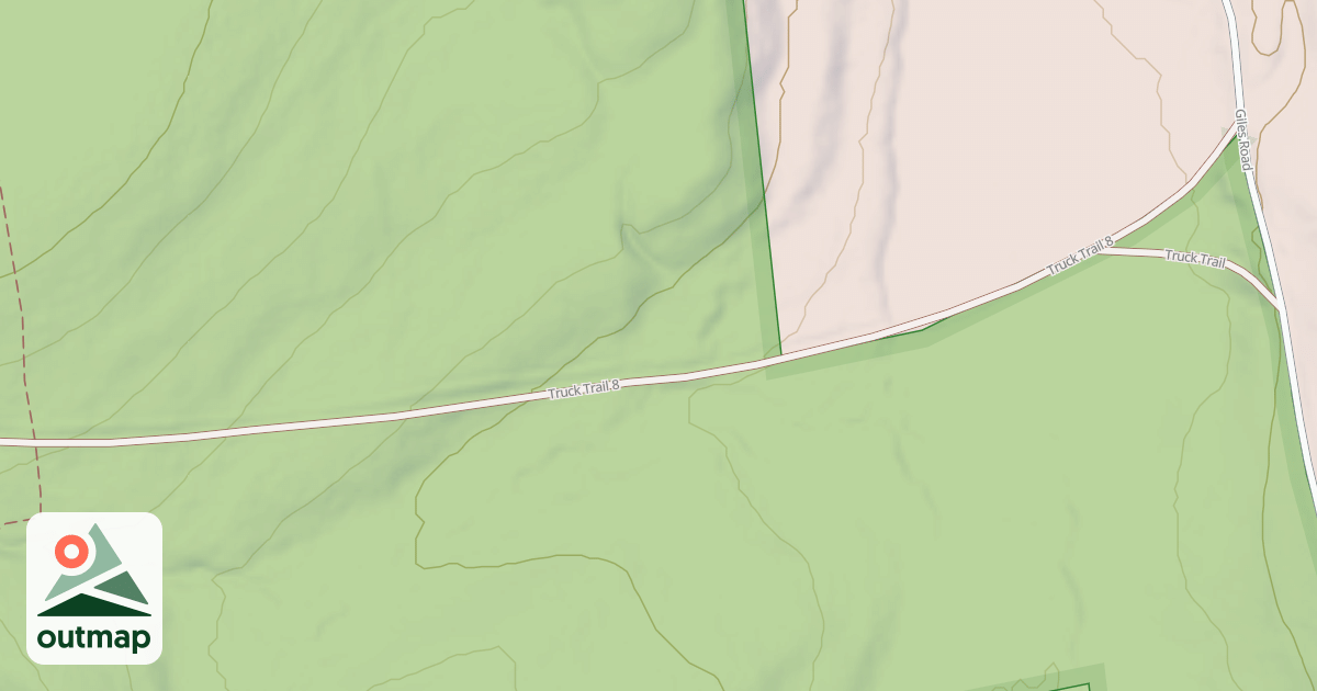 Map of Truck Trail 8