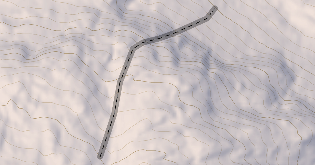Map preview of Mushroom Couloir