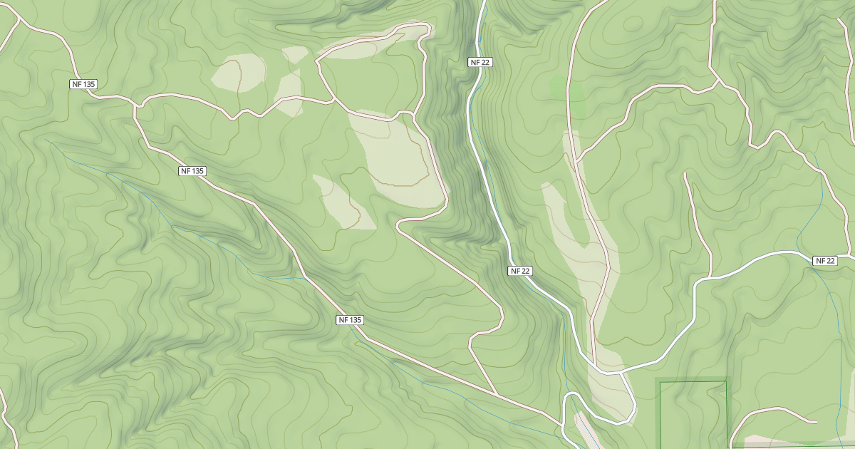 Map preview of USFS Motor Vehicle Use Map Roads {0C38F93B-136F-421D-AAF8-4FCC2F05CF8A}