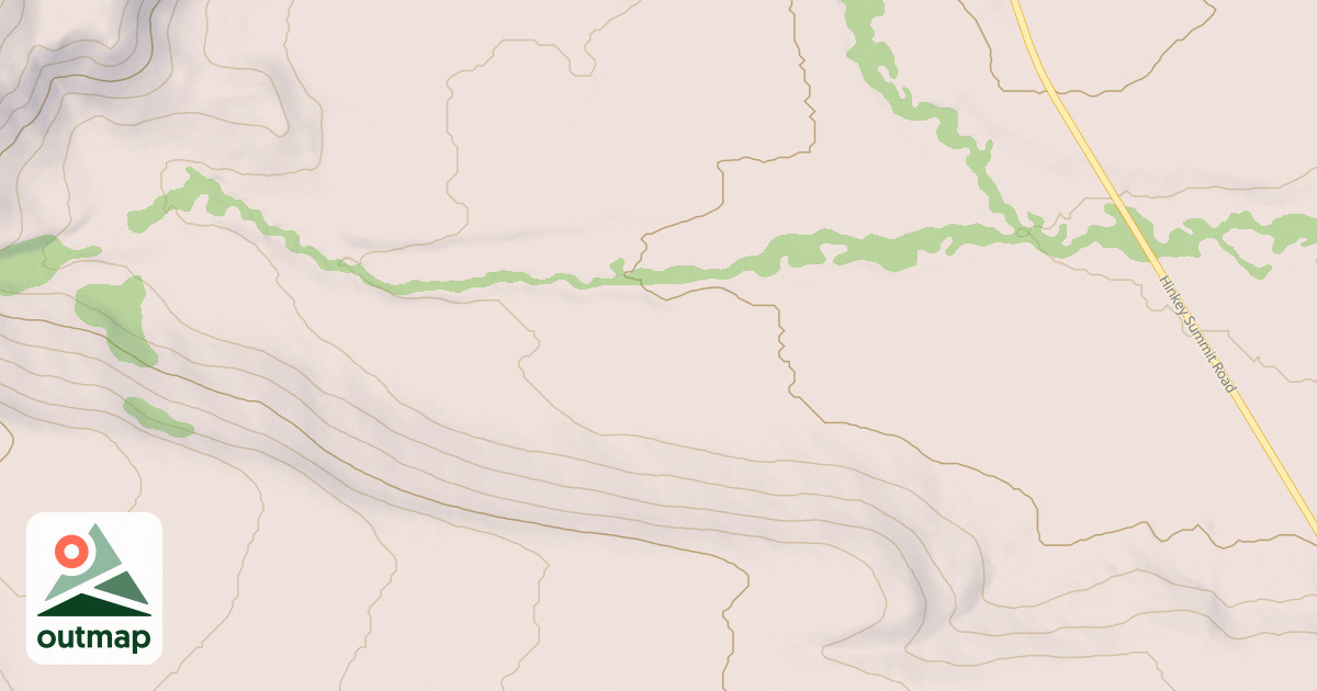 Map of CABIN CREEK WEST