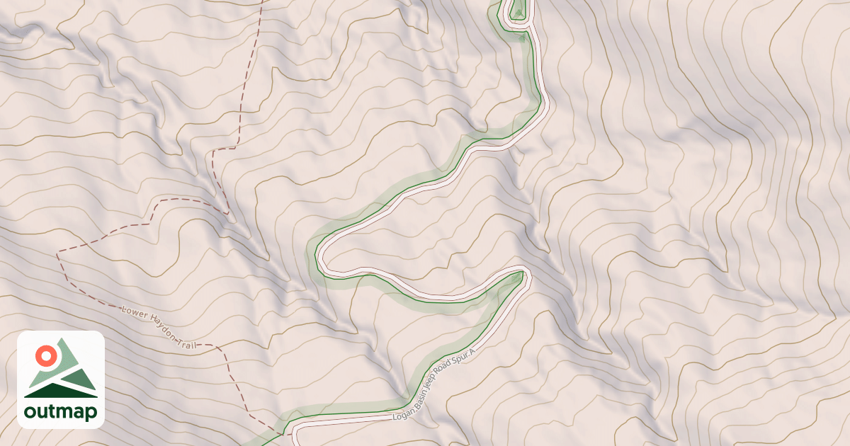 Map of LOGAN BASIN JEEP SPUR A