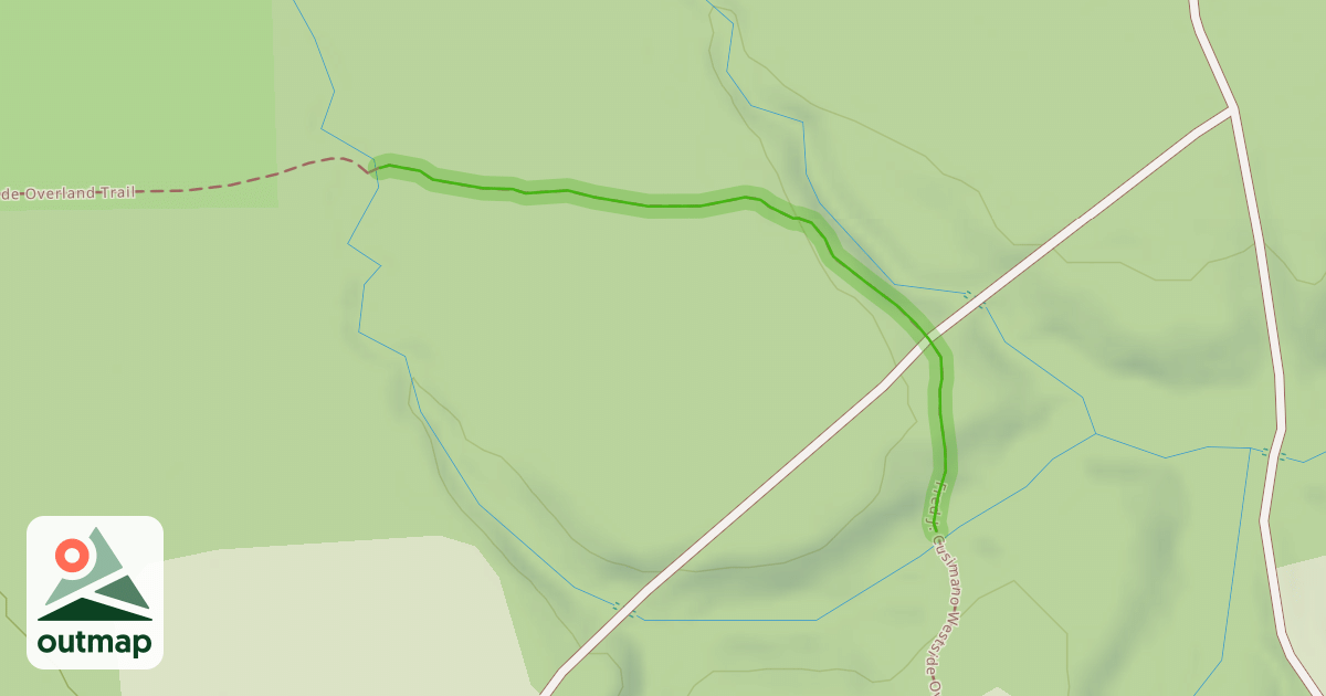 Map of Fred J. Cusimano Westside Overland Trail