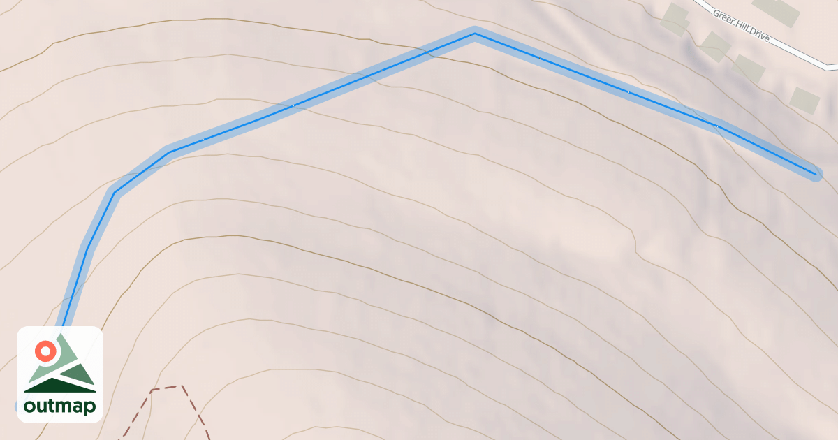 Map of Lower Goat Path