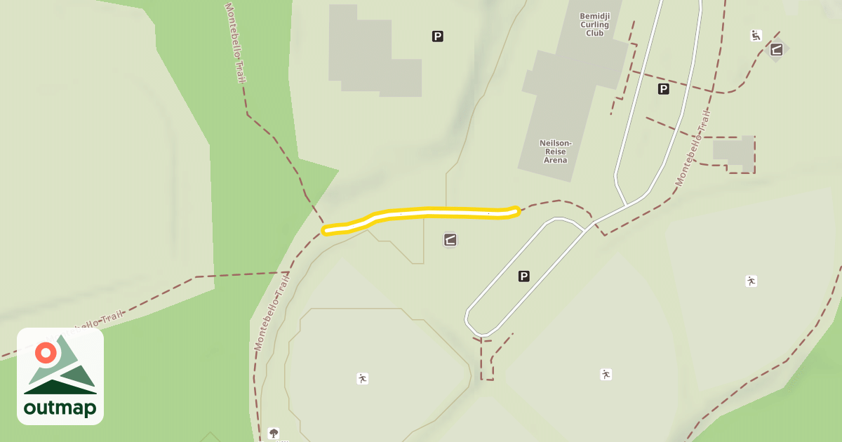 Map of Montebello Trail