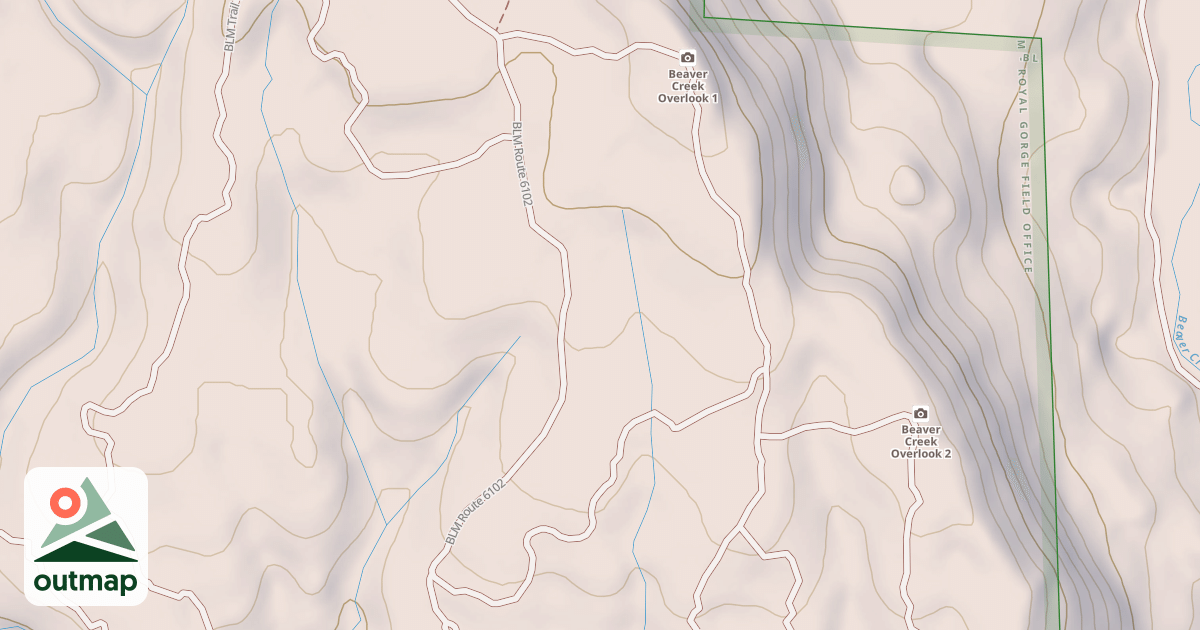 Map of BLM National GTLF Public Motorized Roads c5662469-d31a-4648-b7c7-bb8c51901a2a