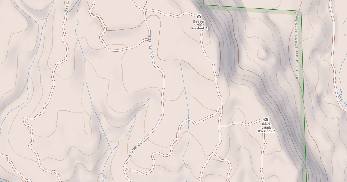 Map preview of BLM National GTLF Public Motorized Roads c5662469-d31a-4648-b7c7-bb8c51901a2a