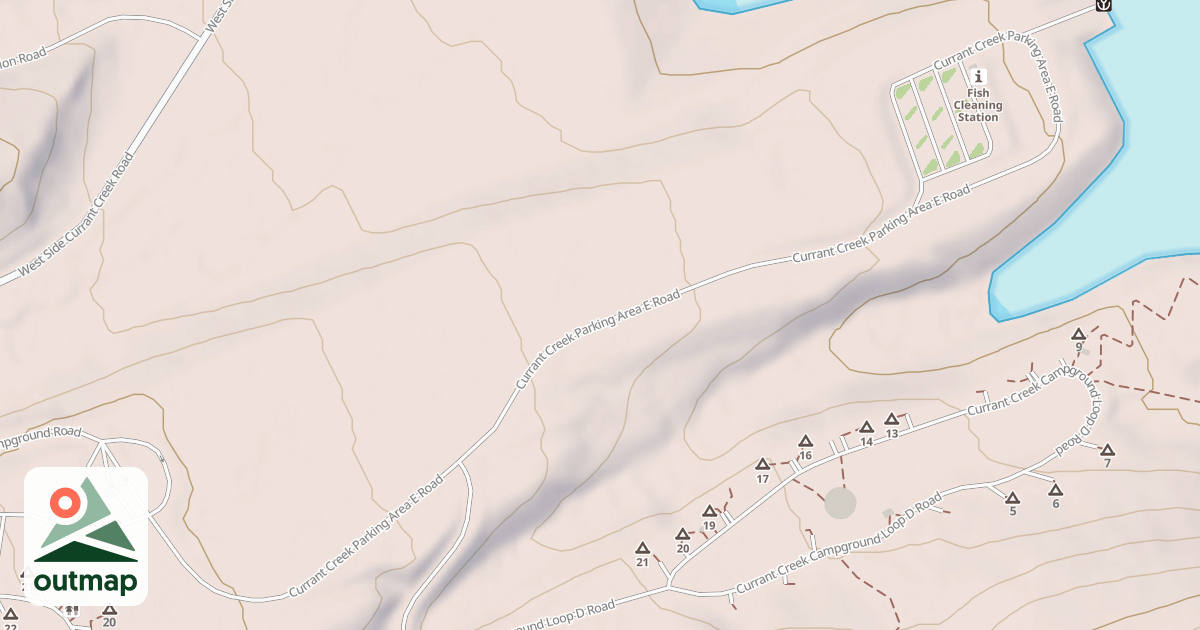 Map of CURRANT CRK PARKING AREA E