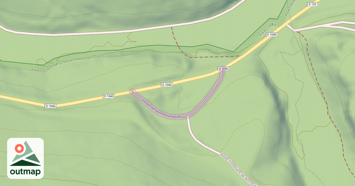 Map of Route de Bonne-Fontaine