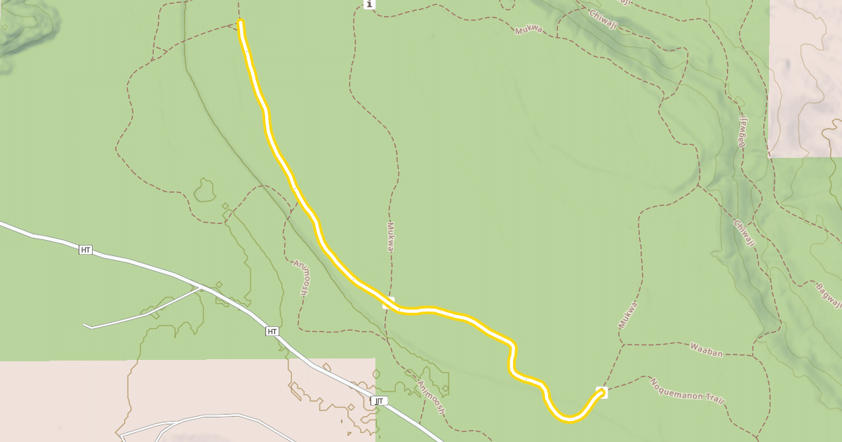 Map preview of Noquemanon Trail