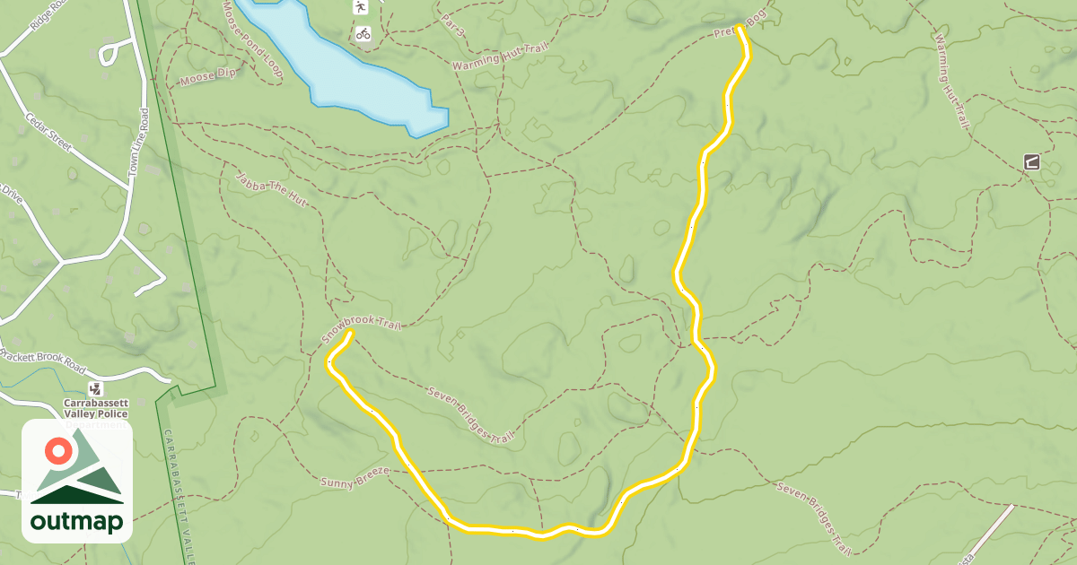 Map of Old Race Trail