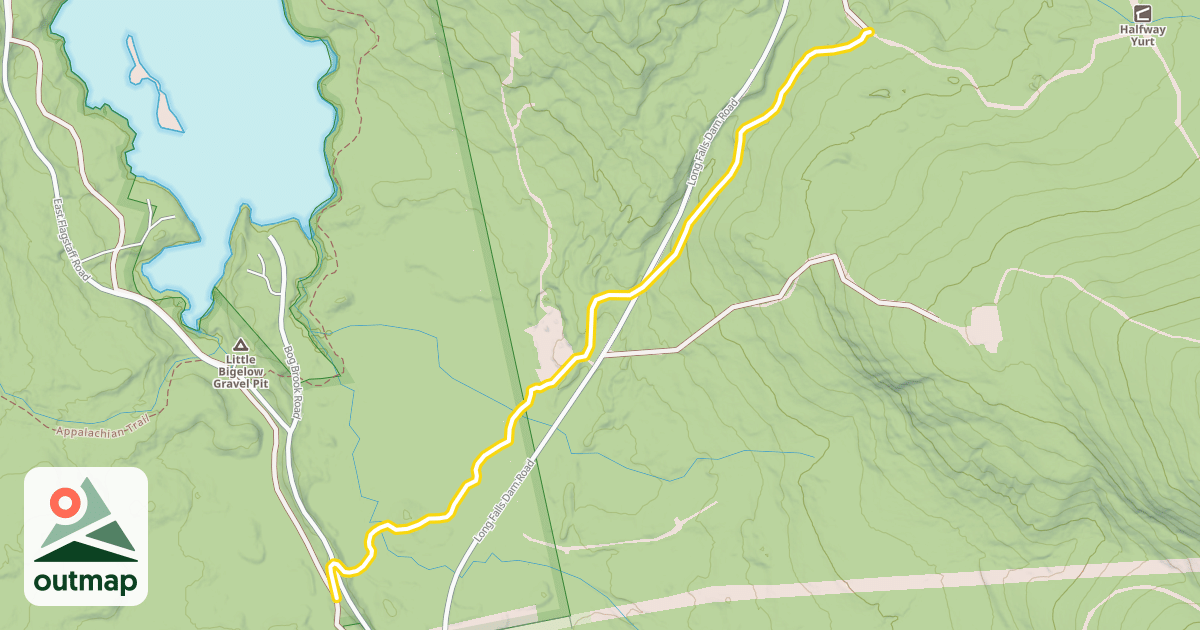 Map of Maine Hut Trail