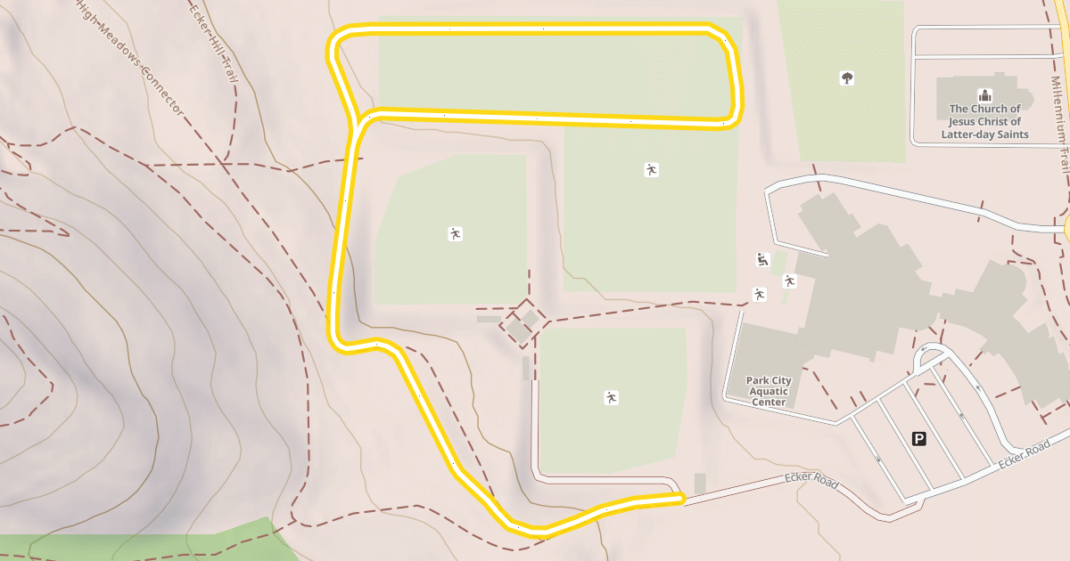 Map preview of Ecker Hill Nordic Trail