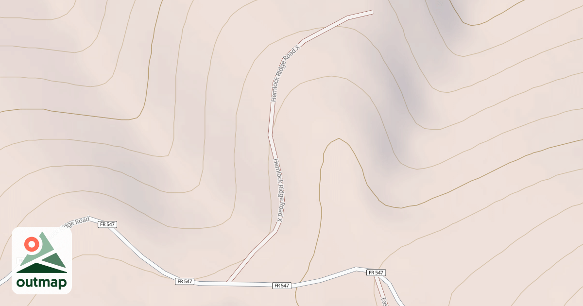 Map of HEMLOCK RIDGE X
