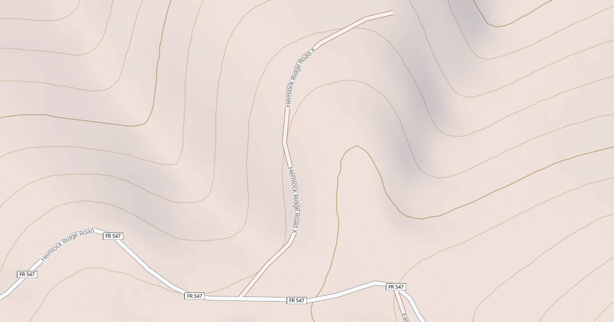 Map preview of HEMLOCK RIDGE X