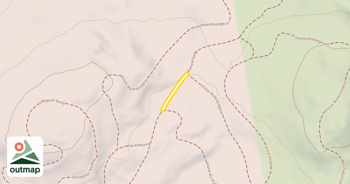 Map of Paved Loop