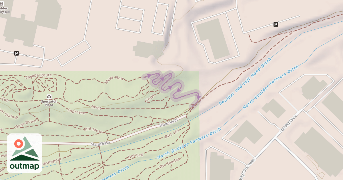 Map of Corkscrew