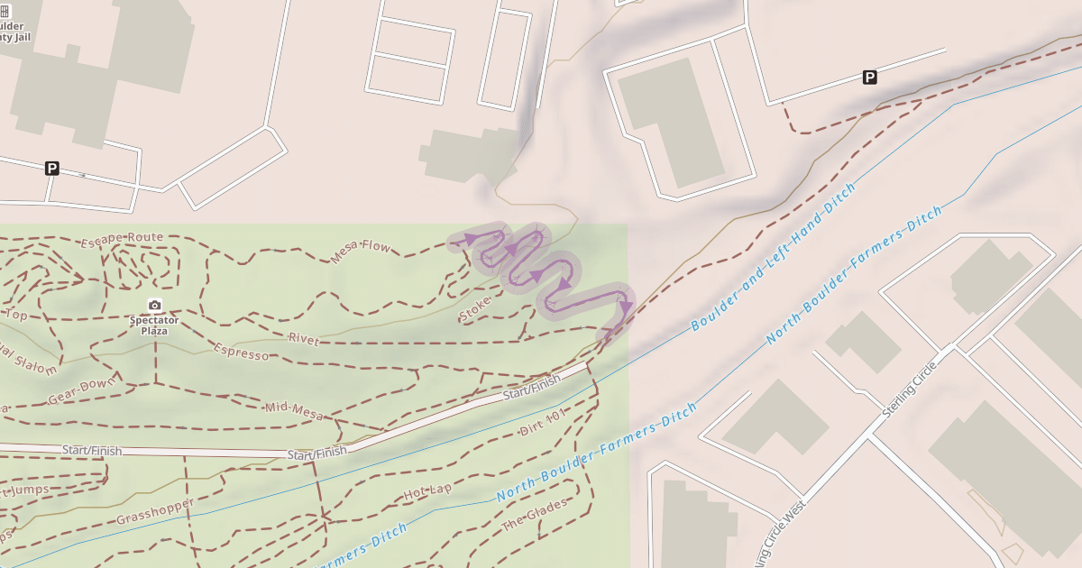 Map preview of Corkscrew