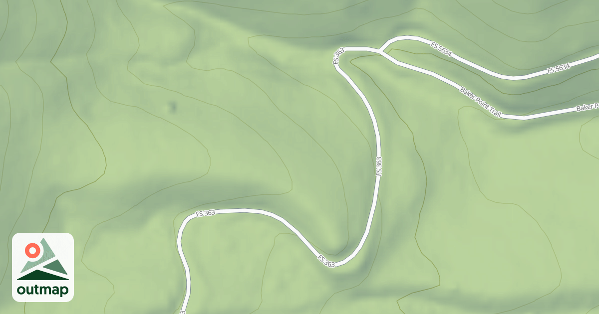 Map of (FDR) PIERCE CREEK