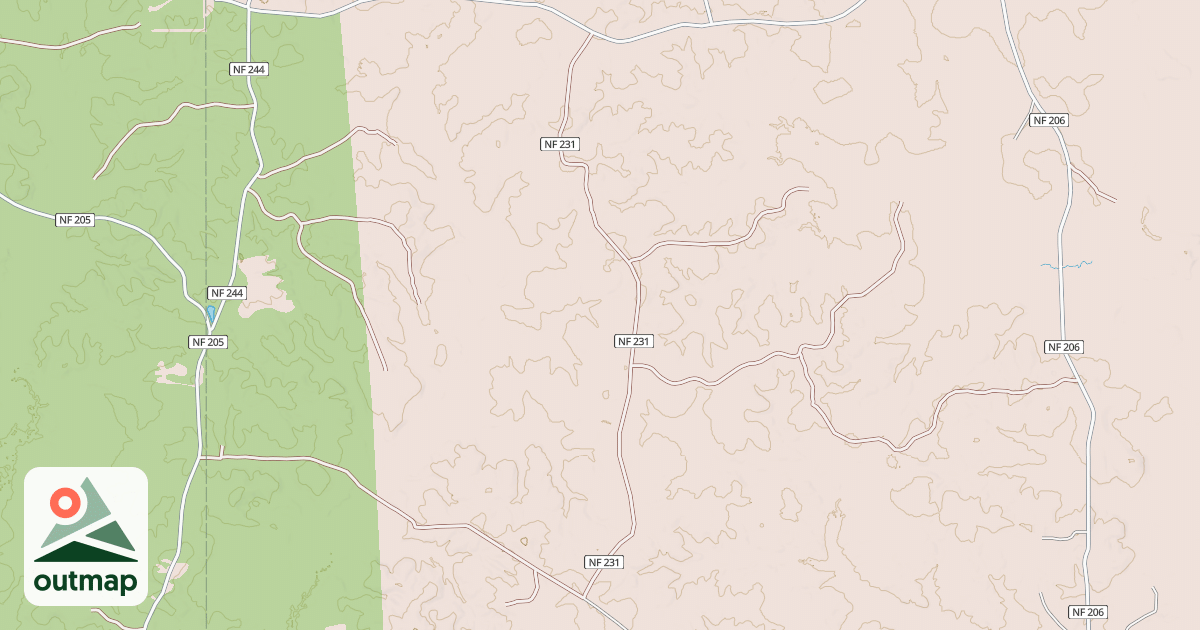 Map of USFS National Forest System Roads {B0212D14-A2EF-4D01-AD98-FCE6F7DA20CE}