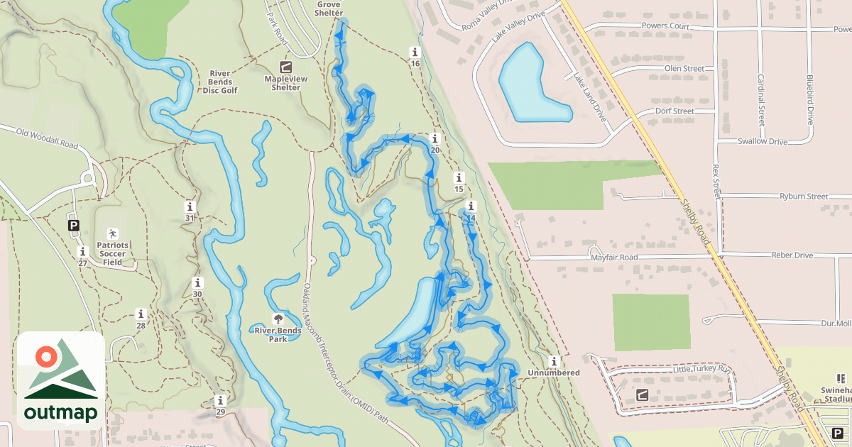 Map of Yellow (Main Trail)