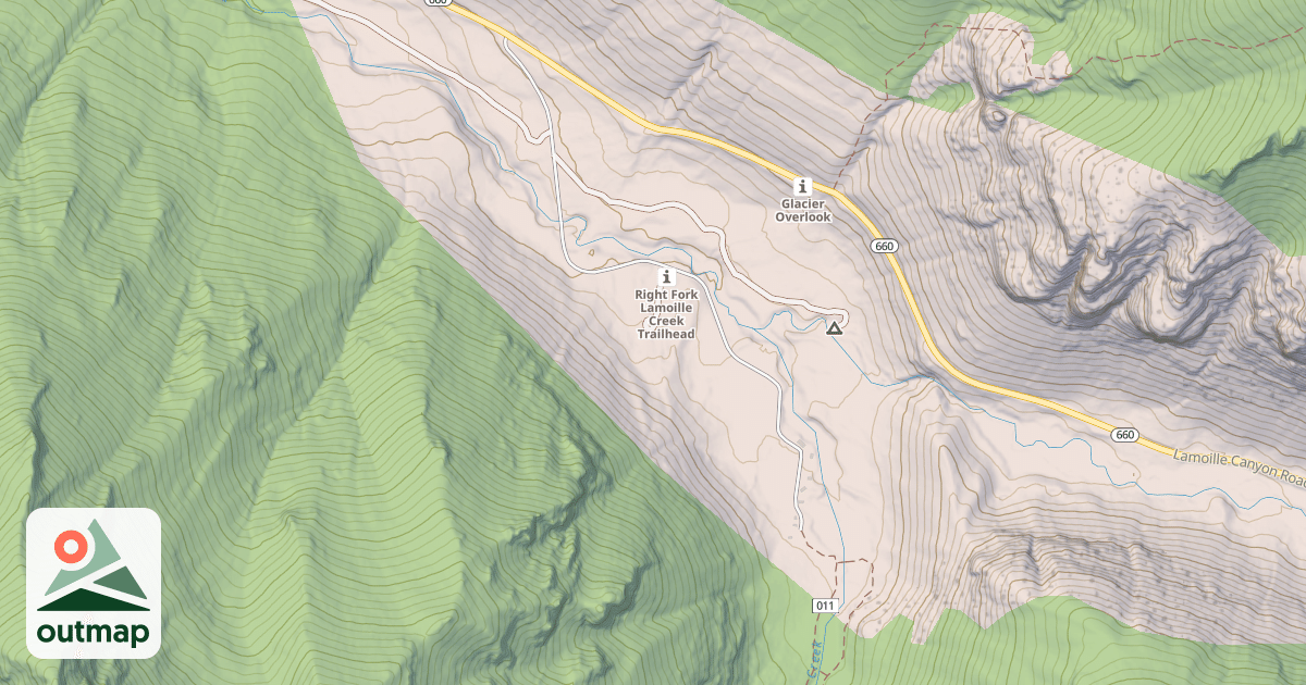 Map of CAMP LAMOILLE
