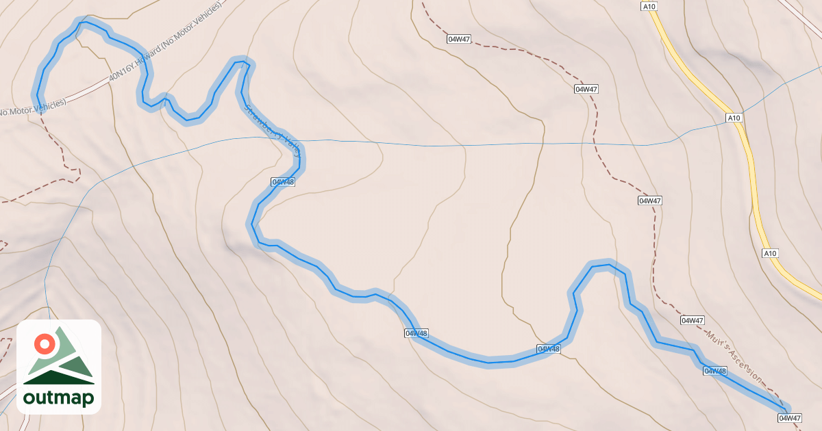 Map of Strawberry Valley