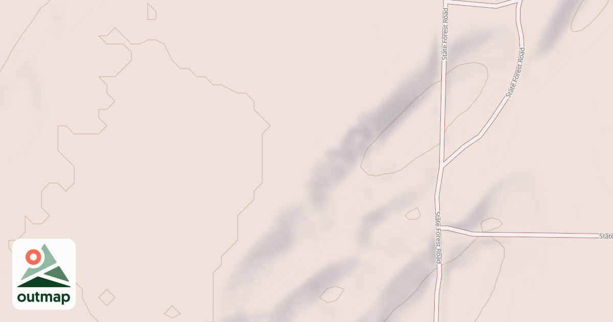 Map of General C.C. Andrews State Forest Trails