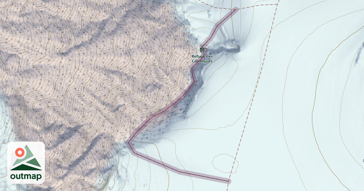Map of Climbing Route
