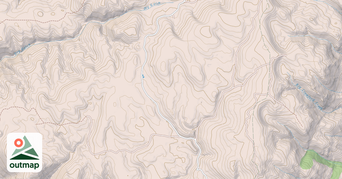 Map of CURTIS RIDGE