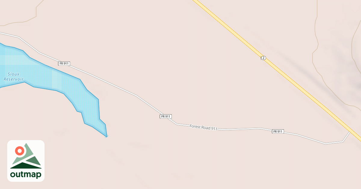 Map of SIOUX RESVR