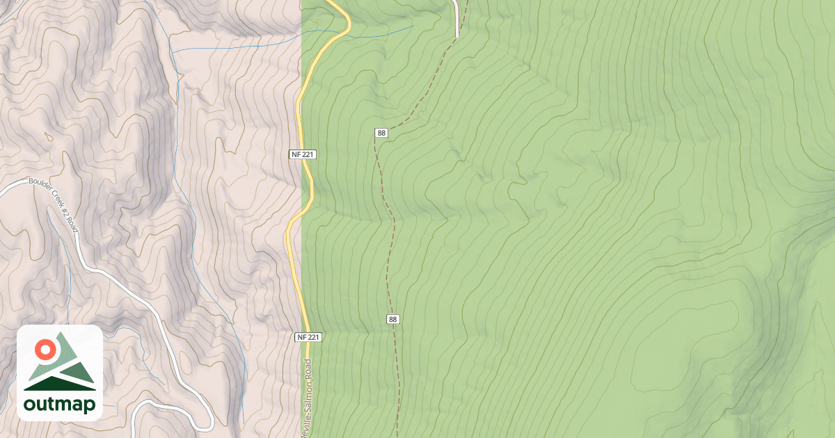Map of BOULDER CR #1