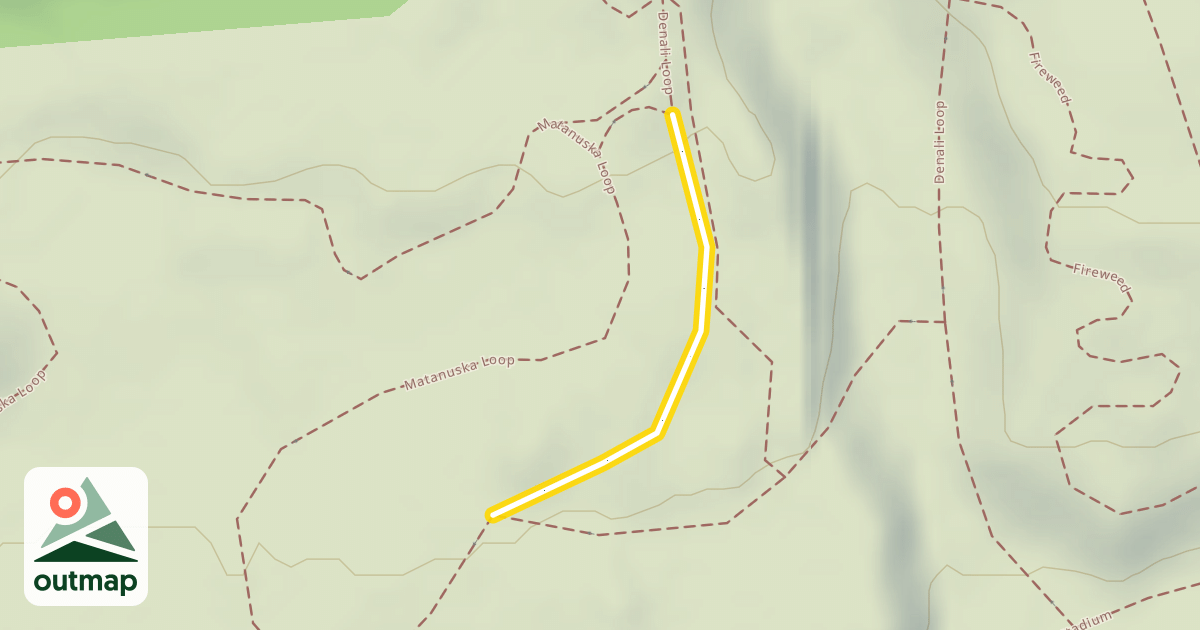 Map of Denali Loop