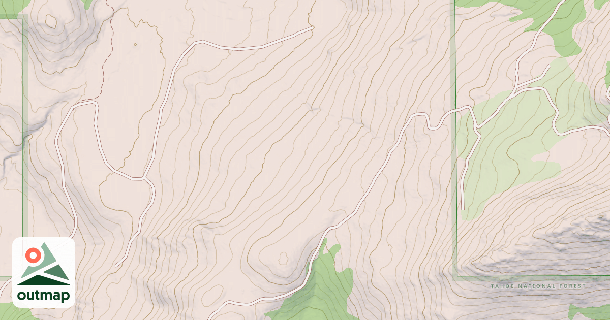 Map of BLACK MOUNTAIN SPUR