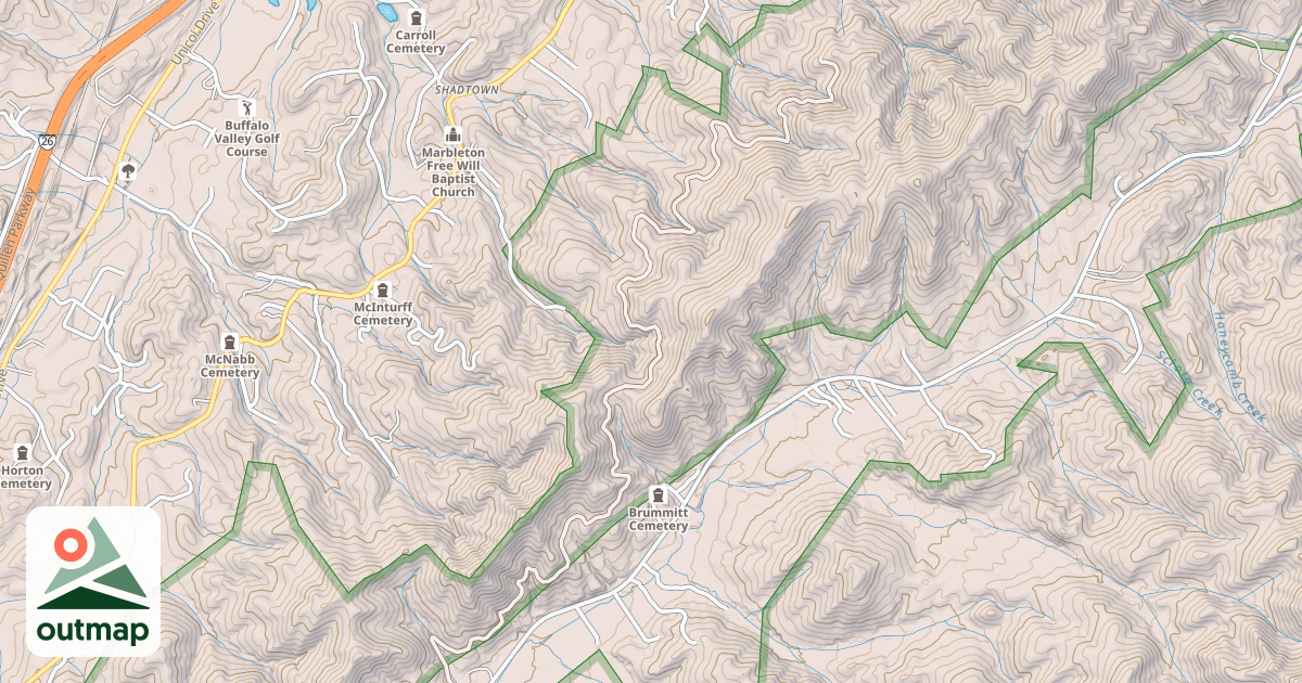 Map of LITTLE MOUNTAIN