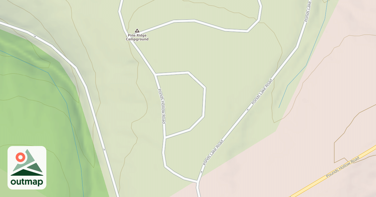 Map of PINE RIDGE LOOP A