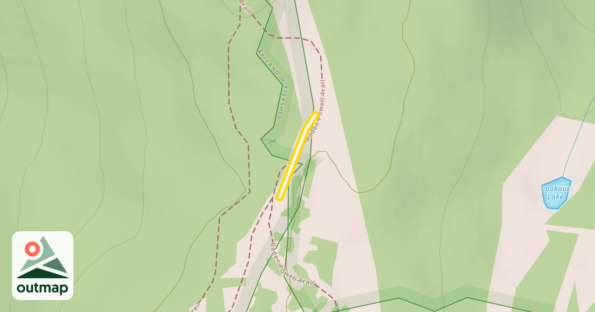 Map of Triangle Lake