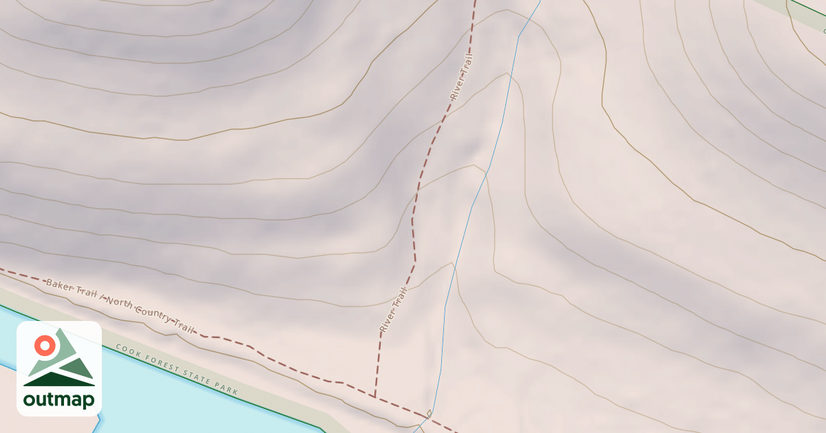 Map of Cook Forest State Park Trails