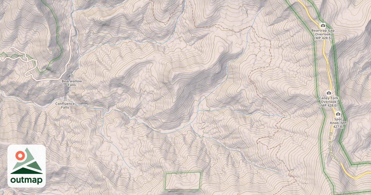 Map of PINEY MTN FLATS