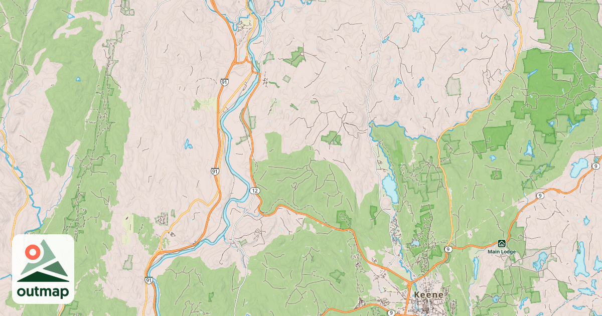 Map of Cheshire Rec. Rail Trail