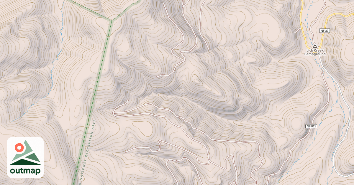 Map of S393E NEBO SPUR