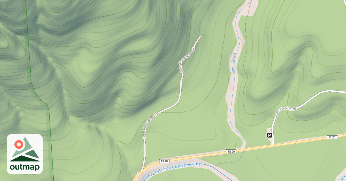 Map of LONG MTN
