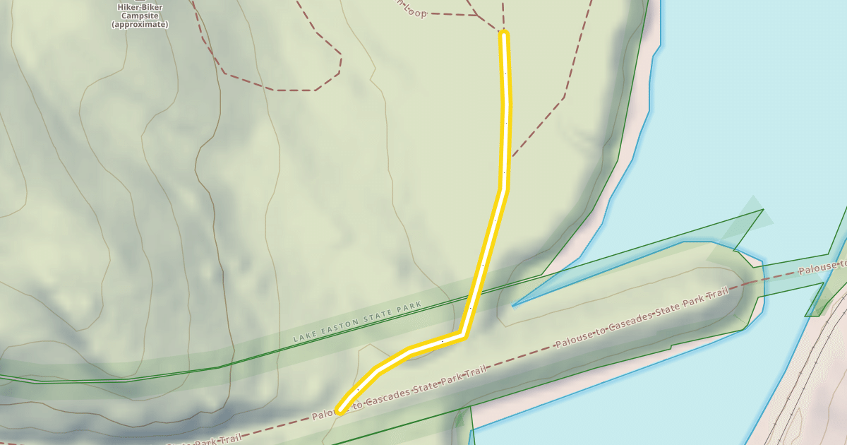 Map preview of To Yakima River and Frozen Toe Point