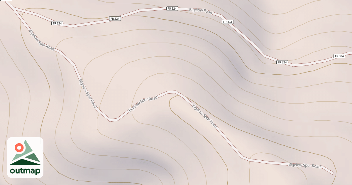 Map of BIGELOW SPUR